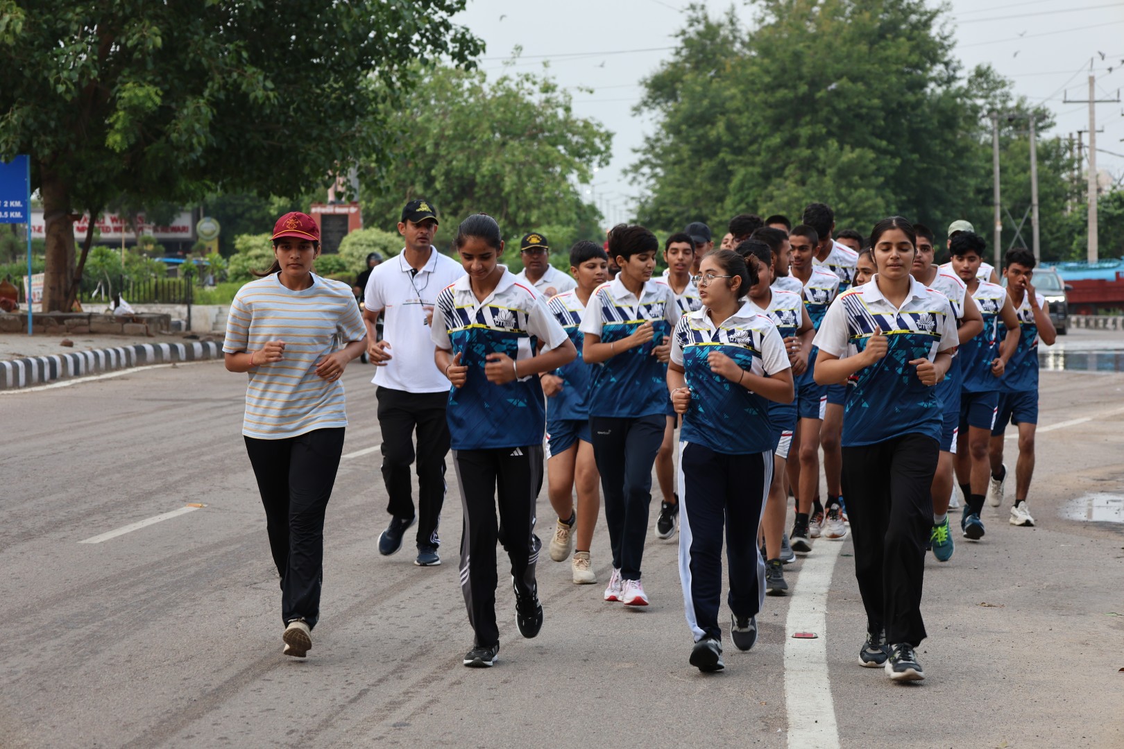 Physical training run at Pratham Defence Academy